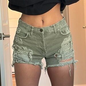 We The Free Distressed Shorts